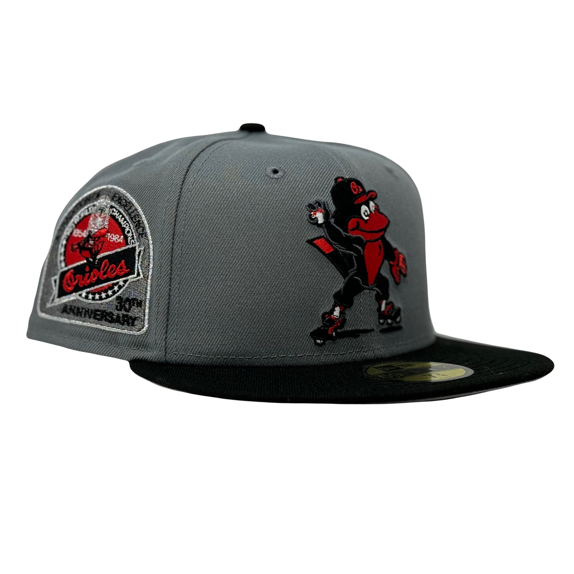 Baltimore Orioles 30th Anniversary Mascot logo 59Fifty New Era Fitted Hat