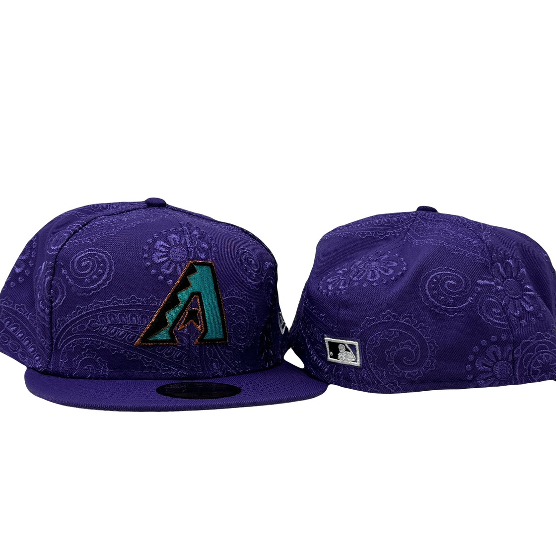 Arizona Diamondbacks Stitched Bandana Purple 59Fifty New Era Fitted Hat
