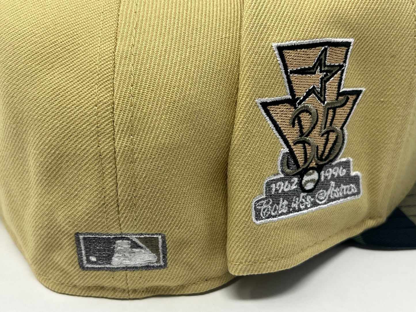 Houston Astros 35th Anniversary Vegas Gold Woodland Camouflage Visor New Era Fitted Hat