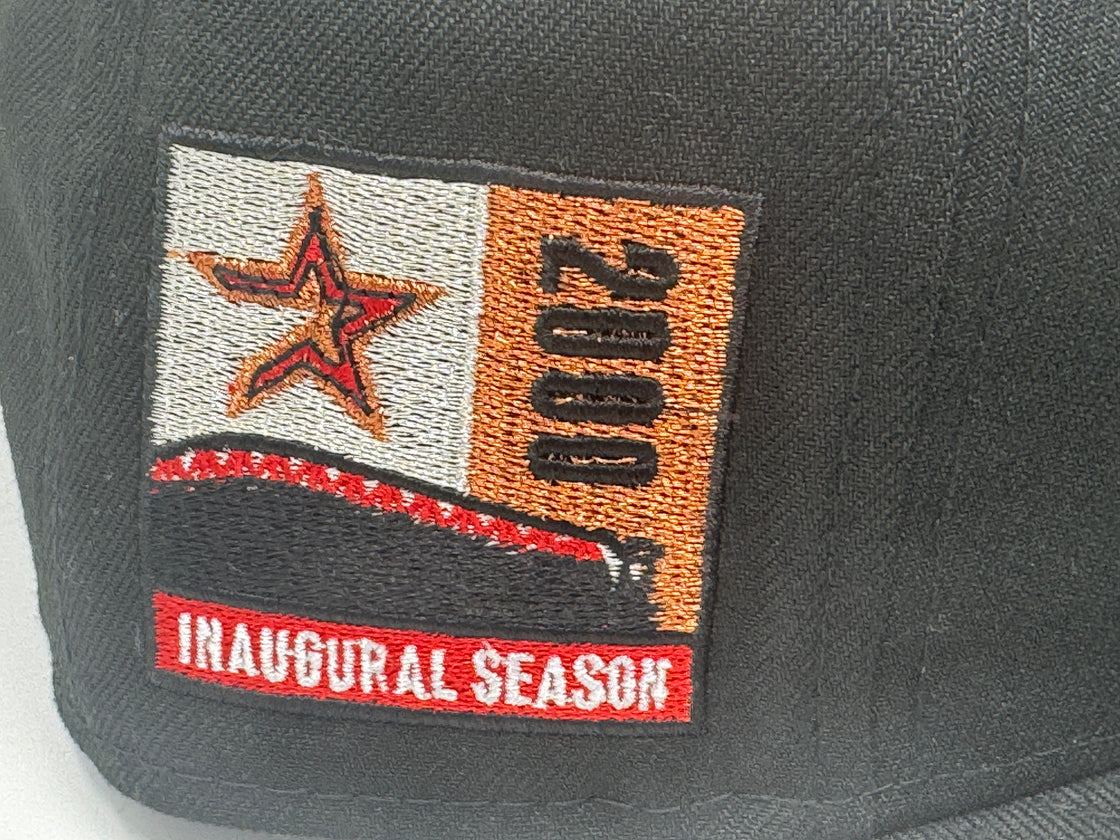 Houston Astros 2000 Inaugural Season Shadow Logo Black 59Fifty New Era Fitted Hat
