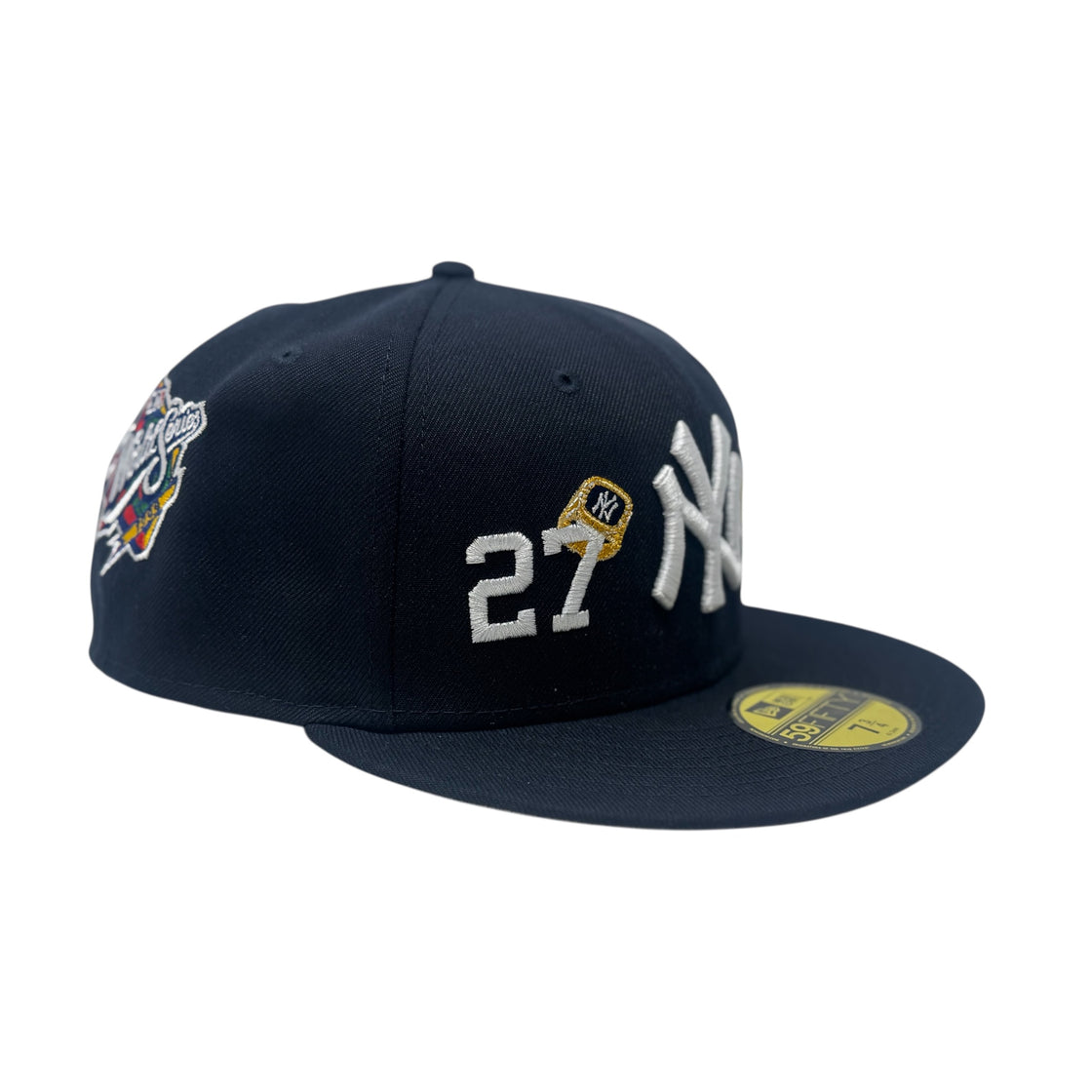 New York Yankees 27X Champions Multi Logo Navy Blue Fitted Hats