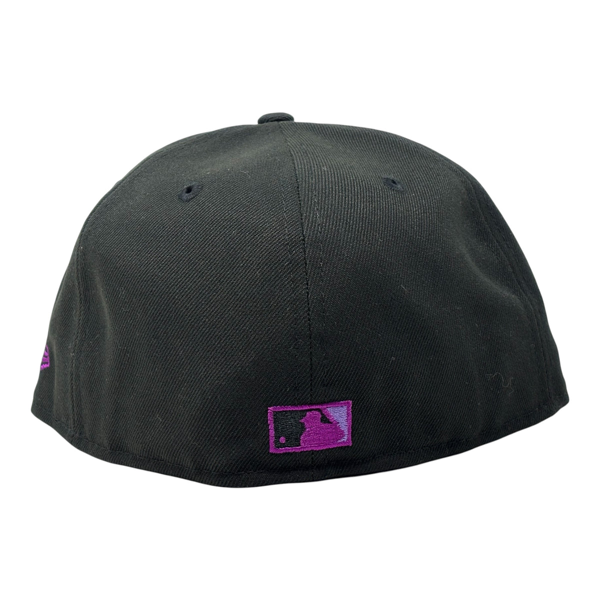 New York Yankees 1999 World Series Butterfly Logo Grape Brim Fitted Hat-Black