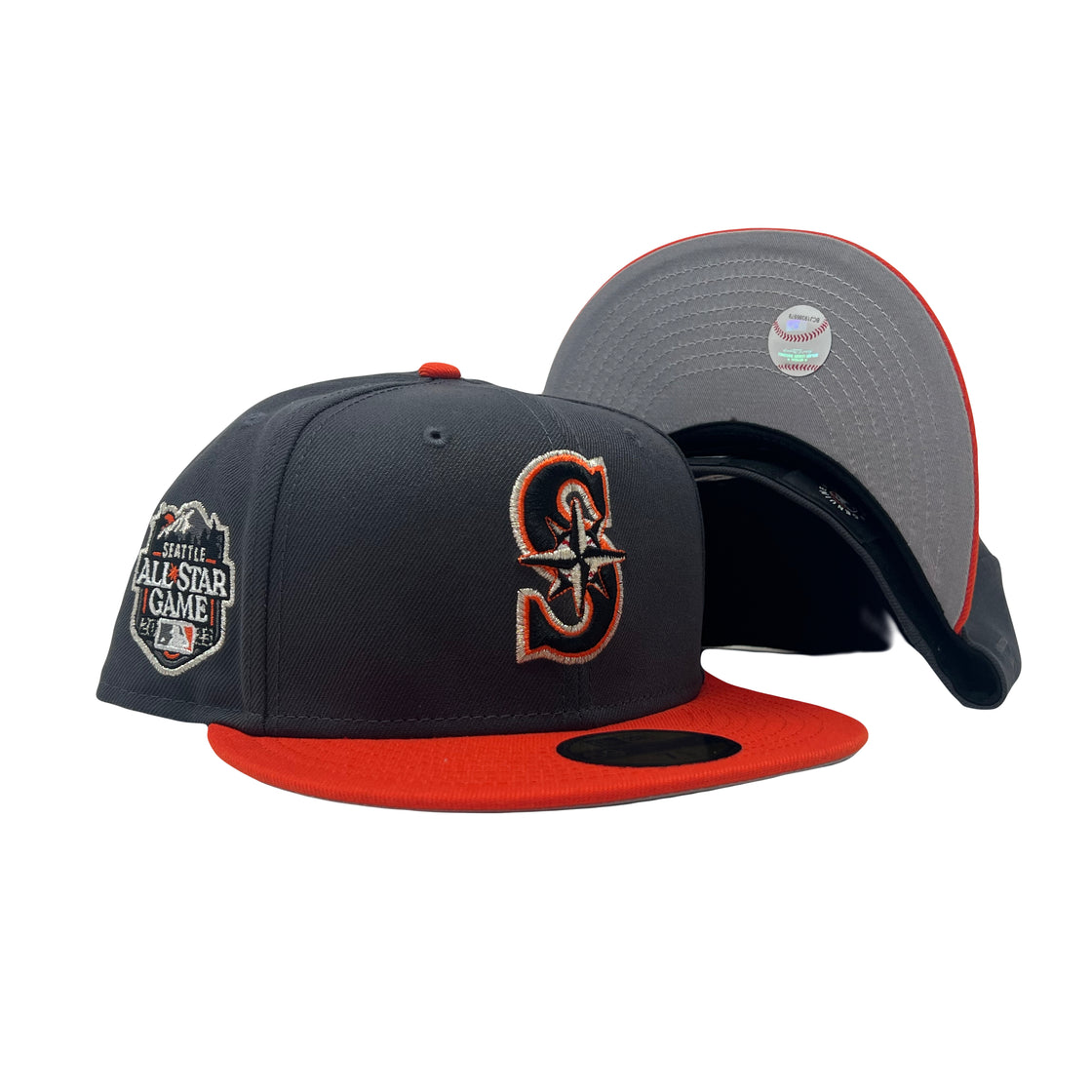 Seattle Mariners 2023 All Star Game 5950 New Era Fitted Hat Matching Air Jordan 3 Fear