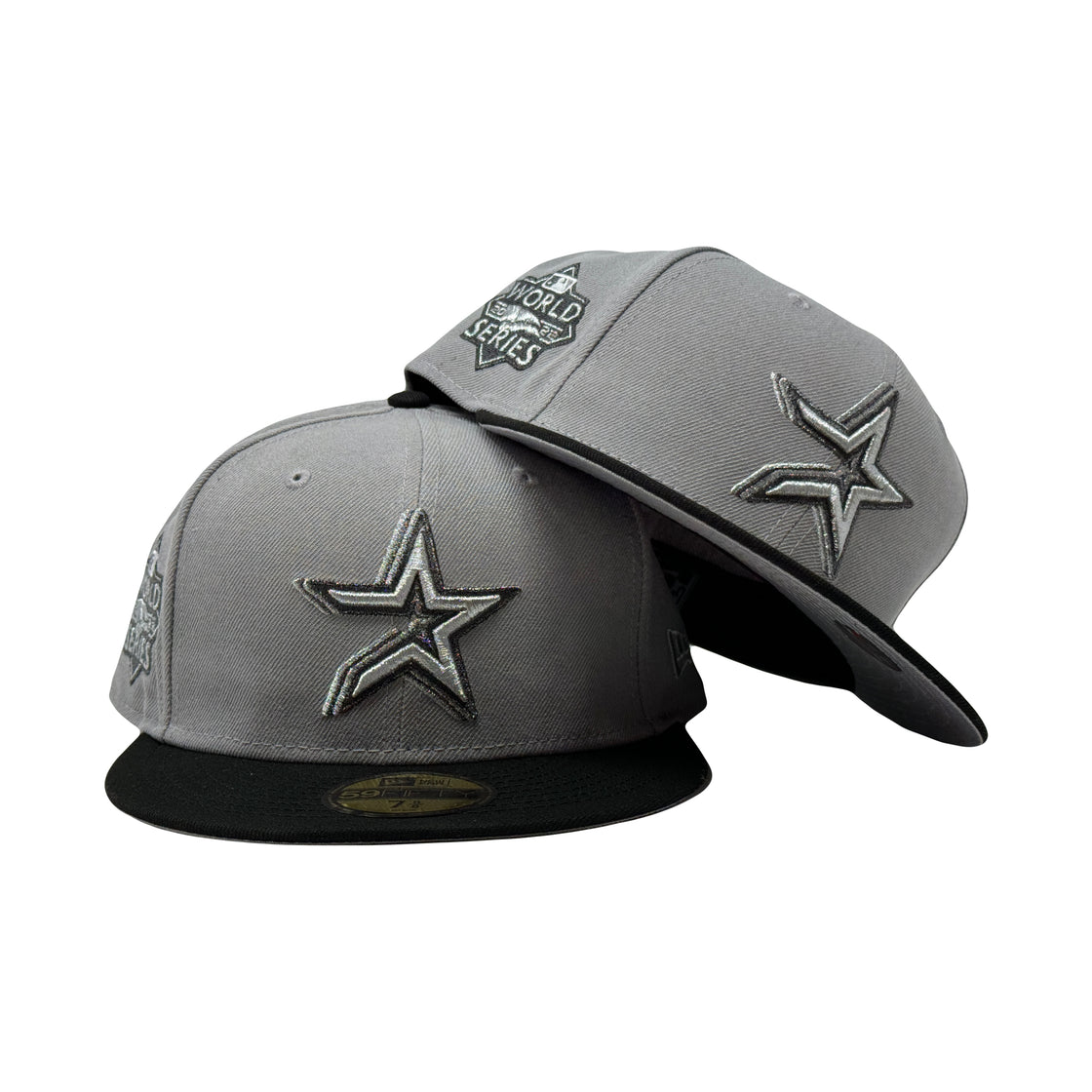Houston Astros 2022 World Series Triple Metallic Logo 59Fifty New Era Fitted Hat