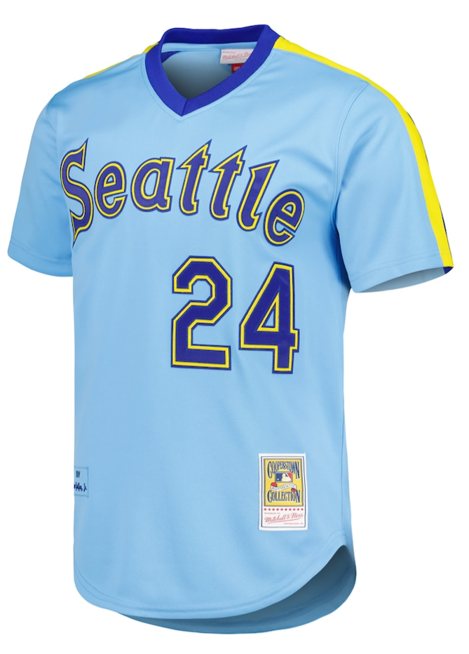 SEATTLE MARINERS KEN GRIFFEY JR AUTHENTIC MITCHELL AND NESS JERSEY