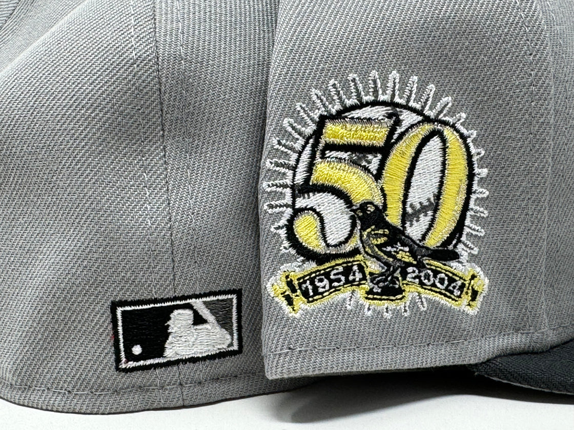Baltimore Orioles 50th Anniversary 5950 Gray New Era Fitted Hat
