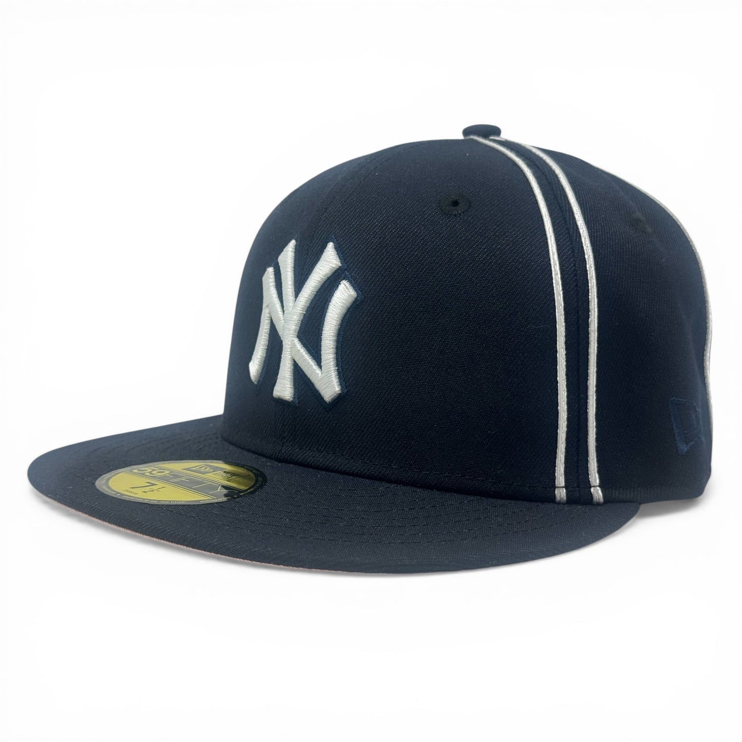 New York Yankees Subway Series "Double Piping" Fitted Hat-Navy