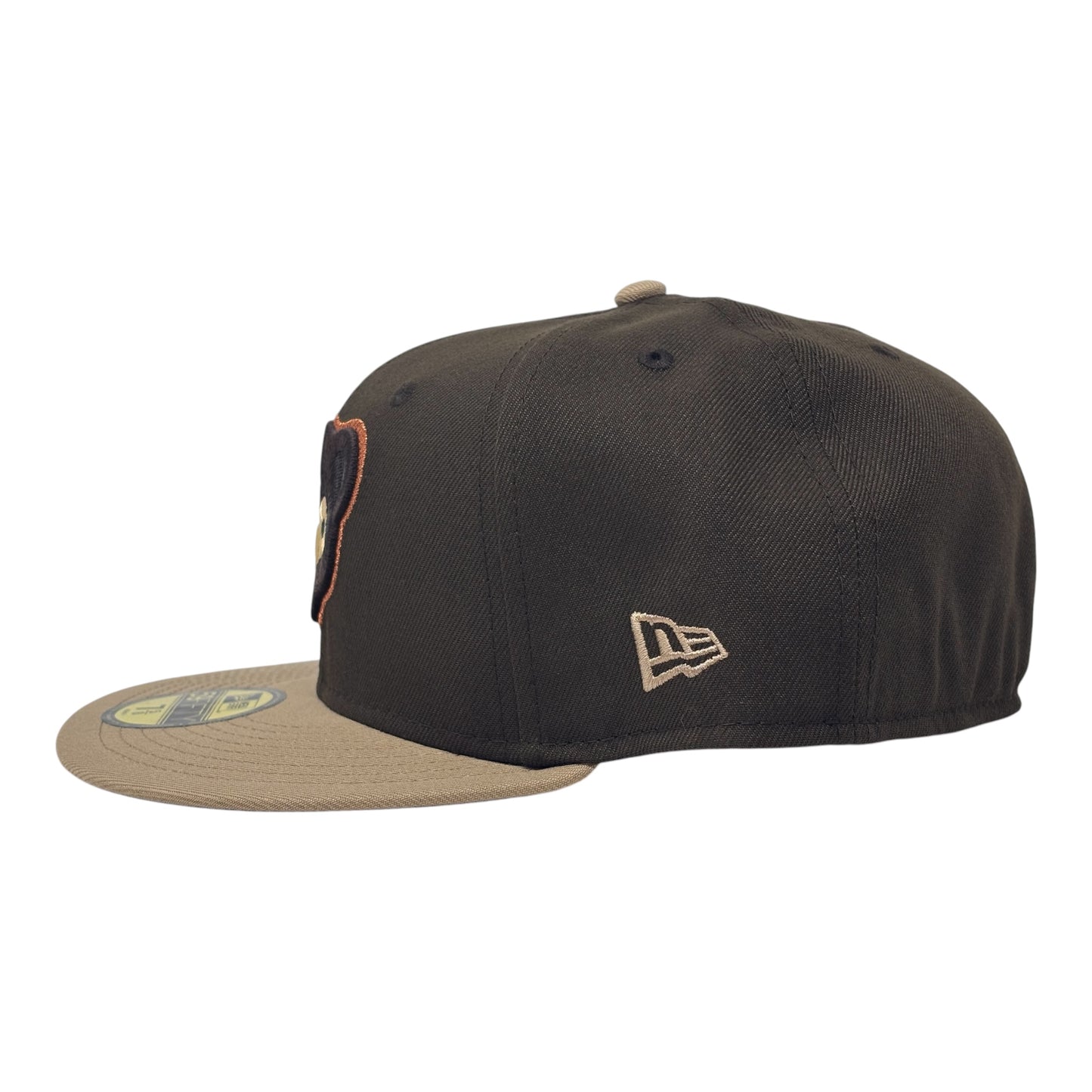 Chicago Cubs Be Alert Foul Ball Logo Fitted Hats-Walnut