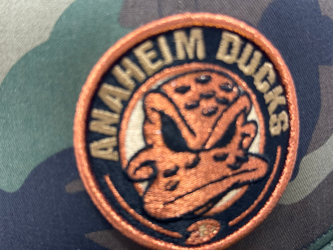 Anaheim Ducks Woodland Camouflage Fitted Hats