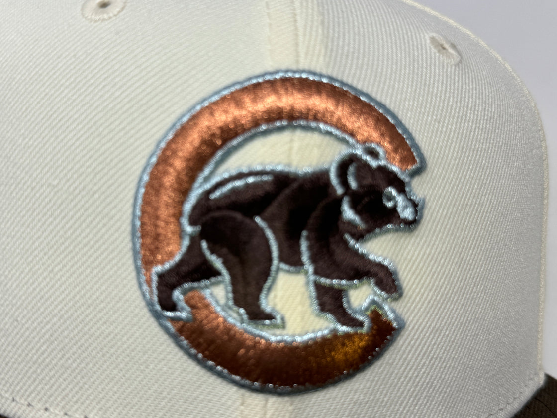 Chicago Cubs 2016 World Series Off White Walnut Visor New Era Fitted Hats