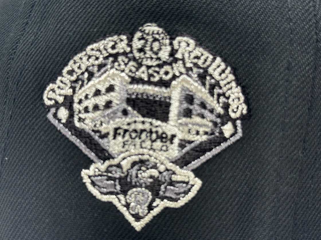 Rochester red wings Minor league Baseball fitted hat-Black