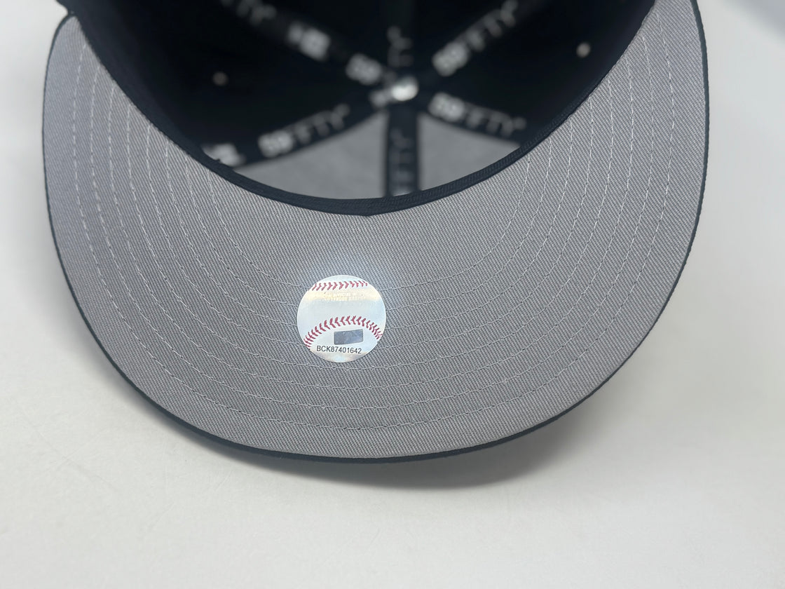 Chicago White Sox 3X Champions Multi Logo Fitted Hats-Black