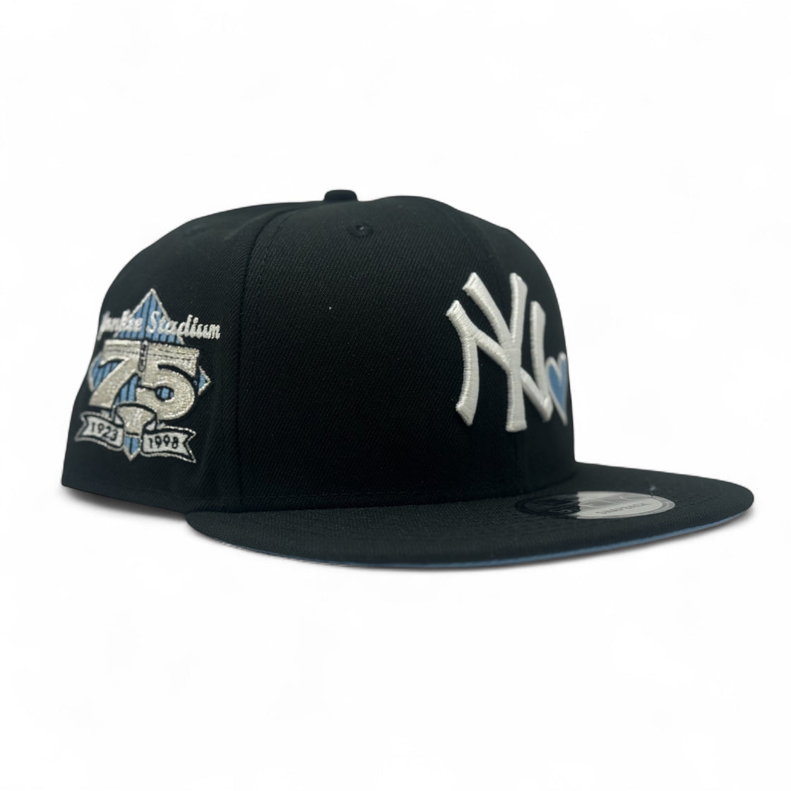 New York Yankees 75th Anniversary Icy Brim Snapback Hat-Black