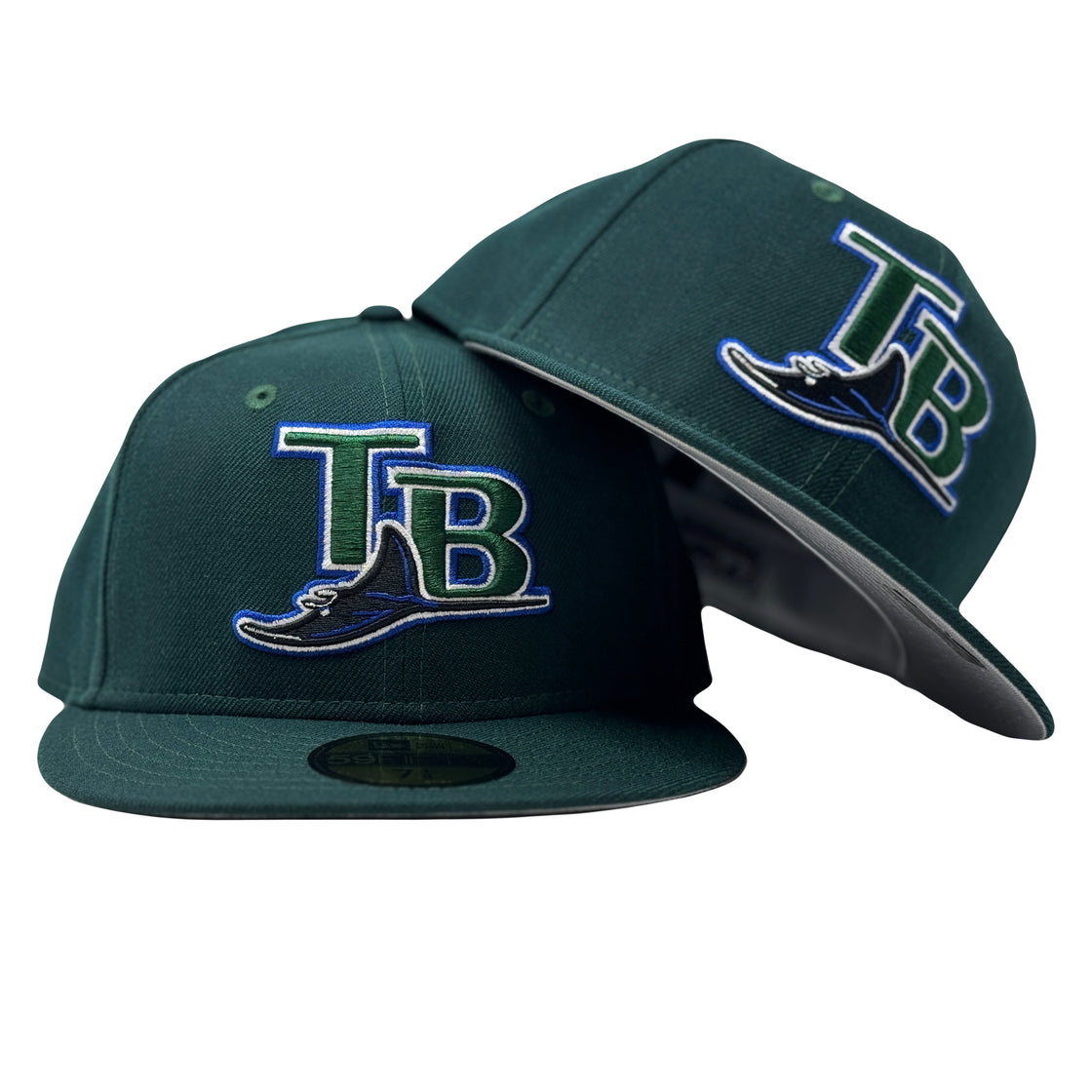 Tampa Bay Devil Rays Classic on Field Green Fitted Hat