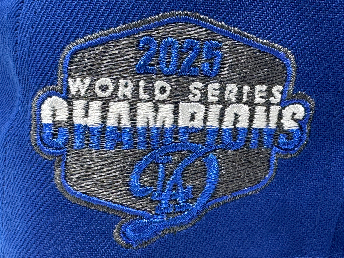 Los Angeles Dodgers 2025 World Series Champions Ohtani Fitted Hats-Royal