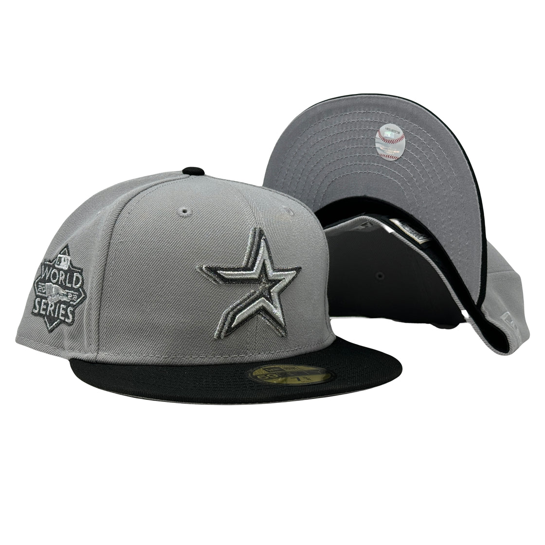 Houston Astros 2022 World Series Triple Metallic Logo 59Fifty New Era Fitted Hat