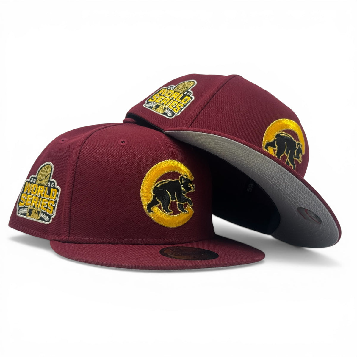 Chapeau ajusté Chicago Cubs New Era 2016 World Series Champions