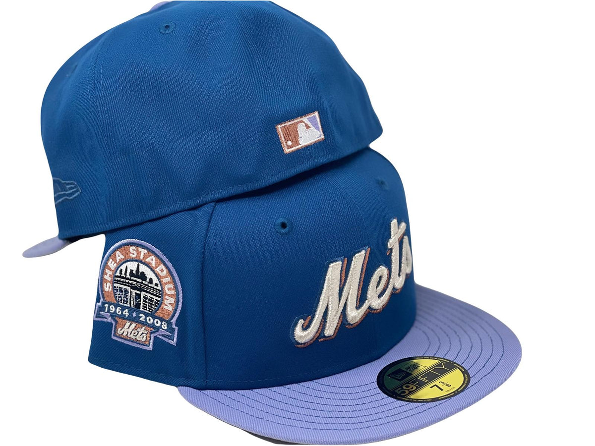 NEW YORK METS SHEA STADIUM "STITCH VISOR" PACK NEW ERA FITTED HAT Sports World 165