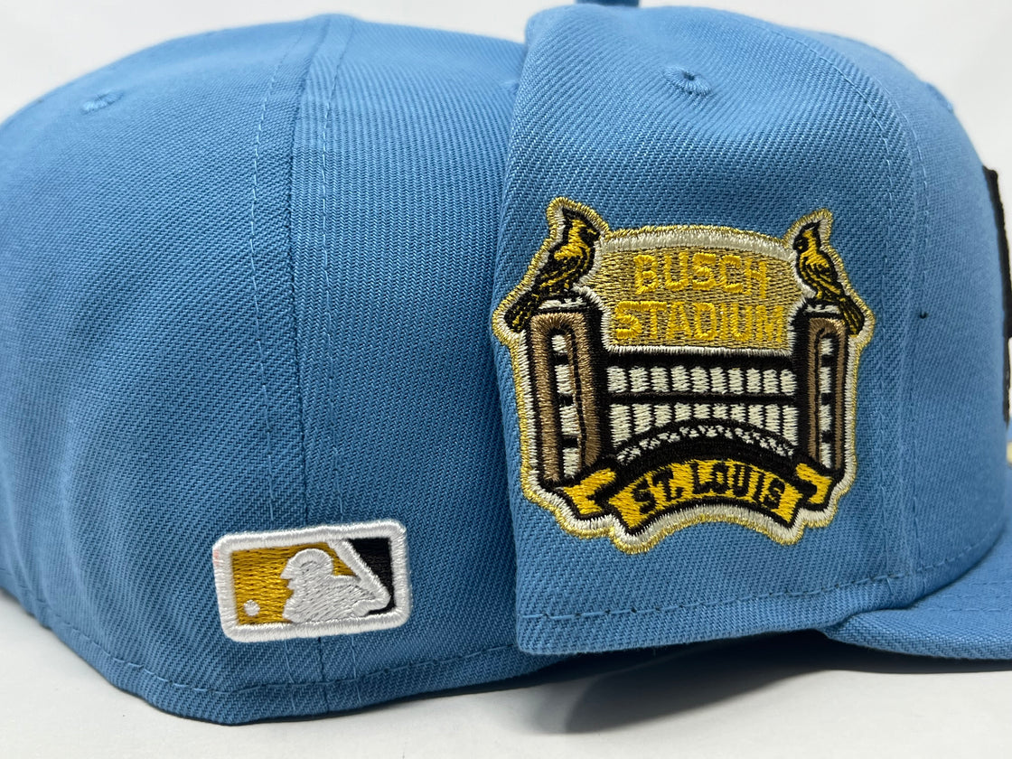 St. Louis Cardinals Busch Stadium Final Season Sky Blue New Era Fitted Hat