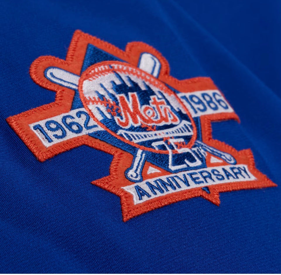 New York Mets 1986 Authentic BP Full-Zip Jacket Royal Blue