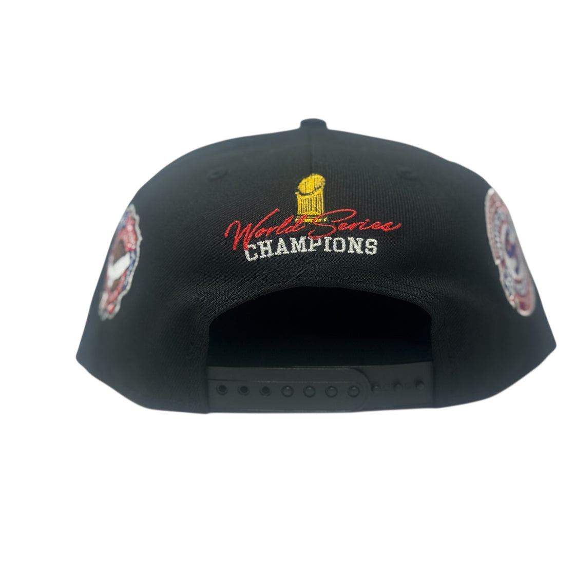 Chicago White Sox 3X Champions Multi Logo Snapback Hats-Black