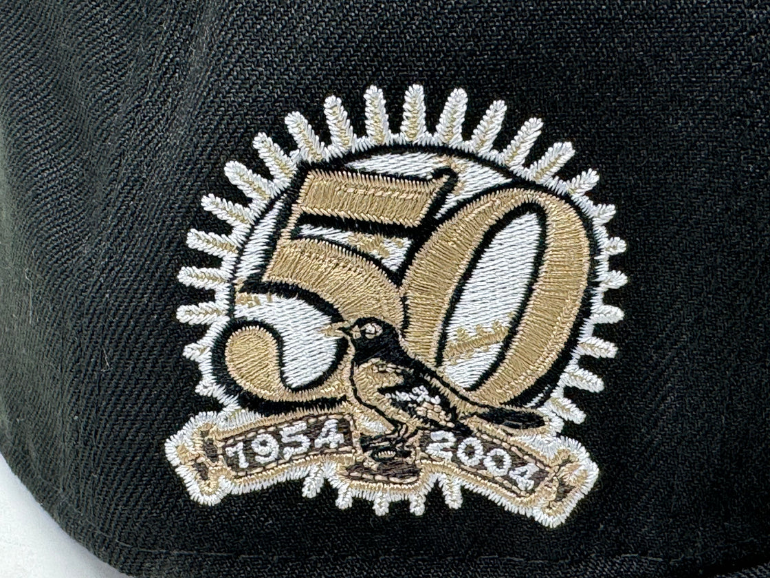 Baltimore Orioles 50th Anniversary Black 5950 New Era Fitted Hat