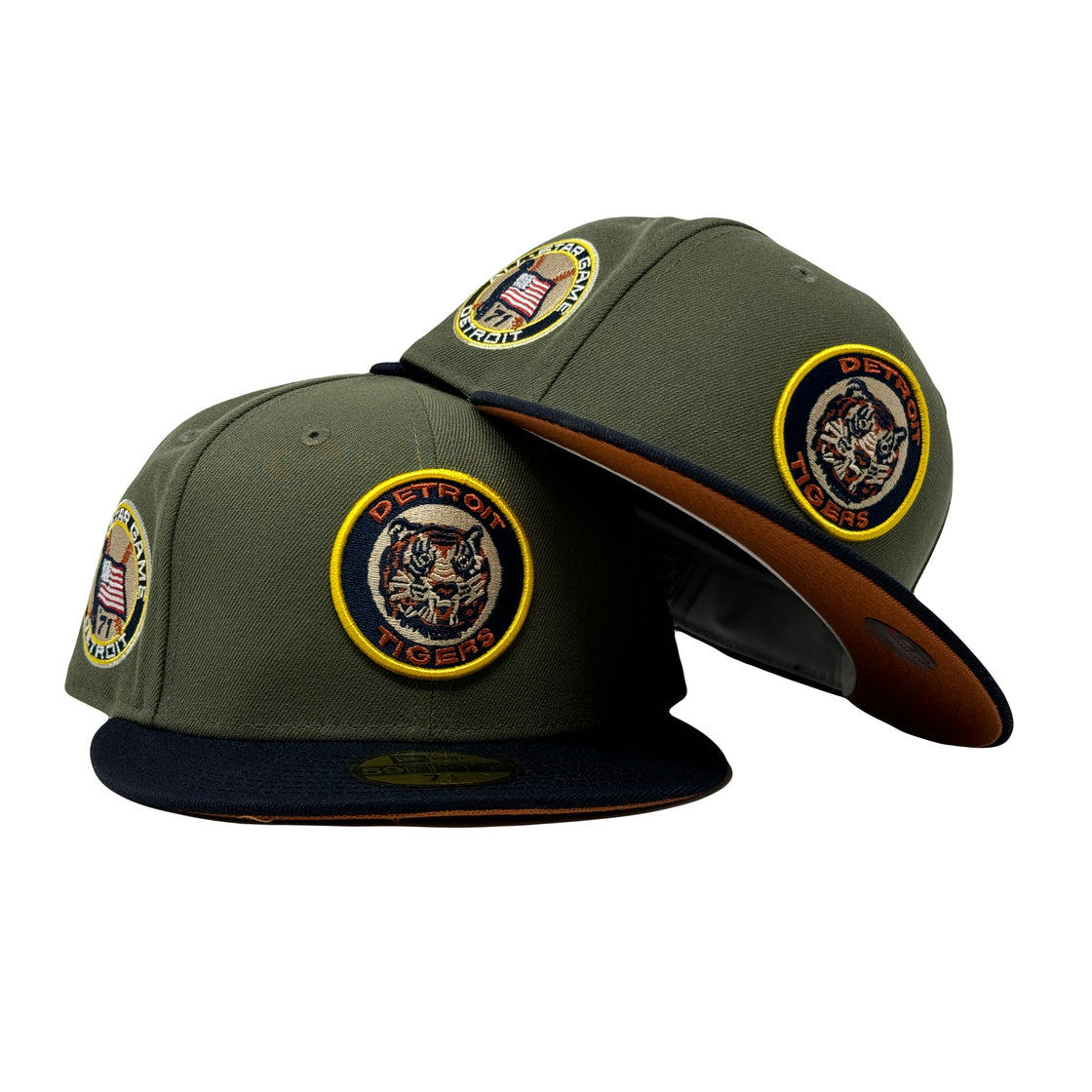 Detroit Tigers 1971 All Star Game Rust Orange Brim New Era Fitted Hat