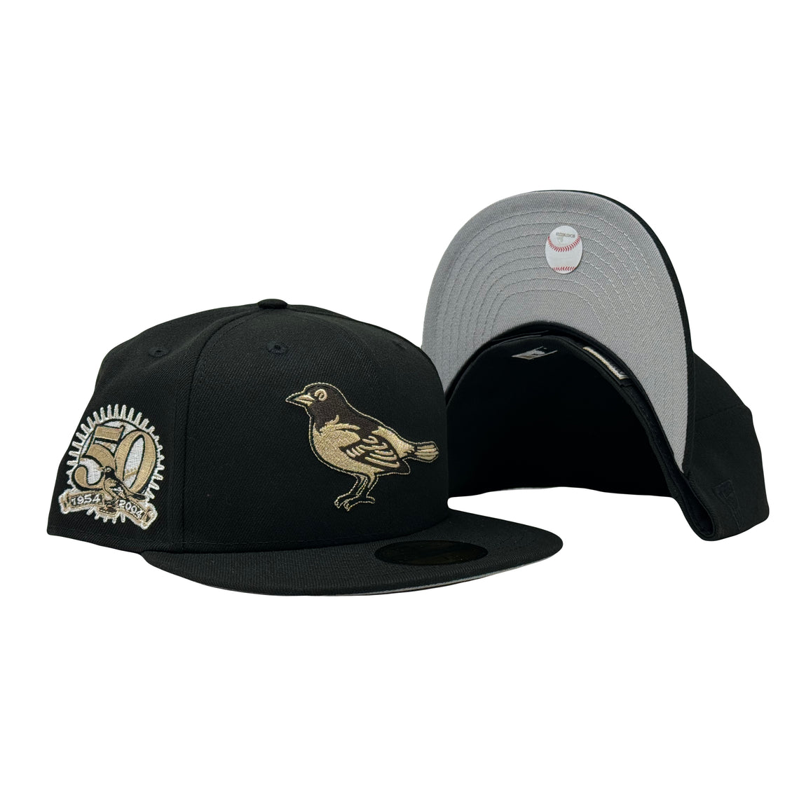 Baltimore Orioles 50th Anniversary Black 5950 New Era Fitted Hat