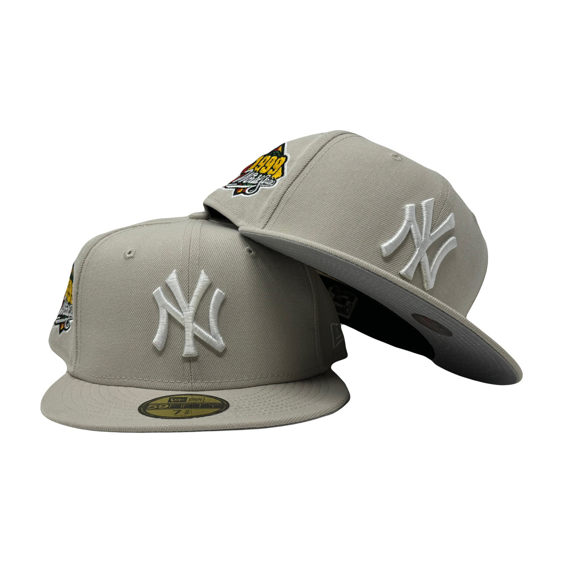 New York Yankees 1999 World Series Stone Color 5950 New Era Fitted Hat
