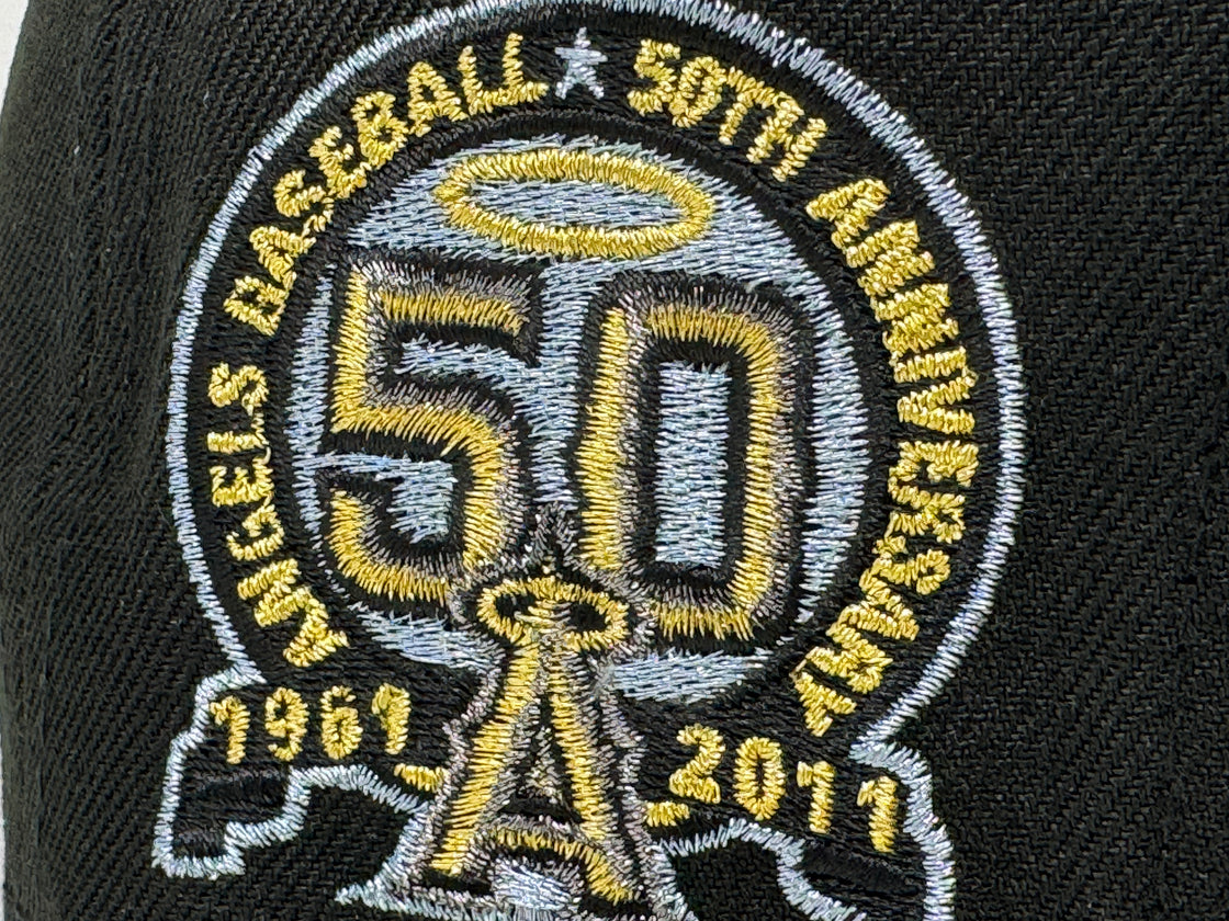 Los Angeles Angels 50th Anniversary Metallic Pack 59Fifty New Era Fitted Hat