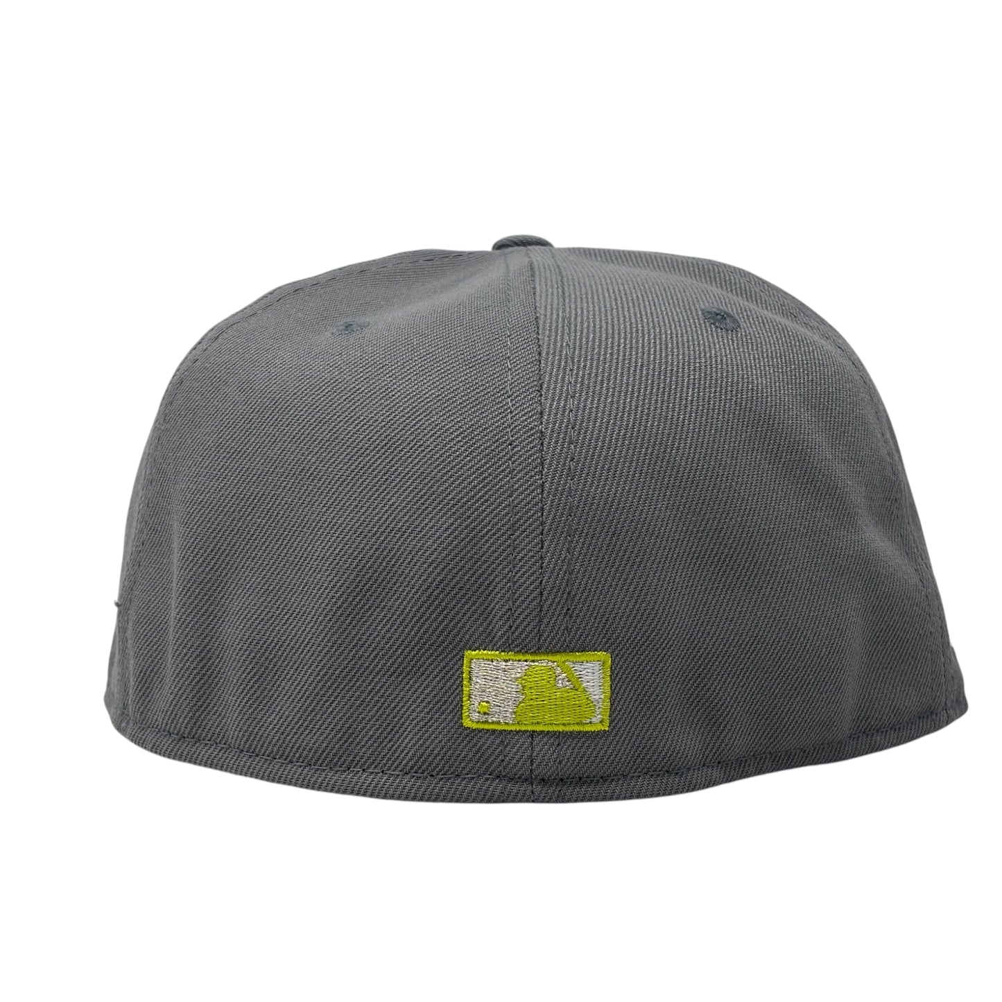 Seattle Mariners 30th Anniversary Fitted Hats-Gray Lime Green