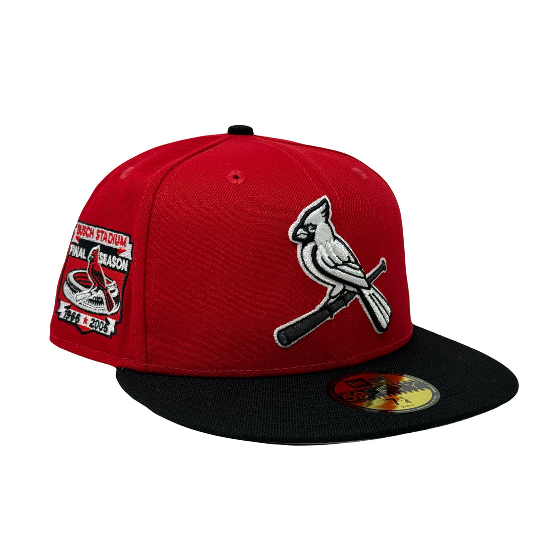 St. Louis Cardinals Busch Stadium 5950 Red Black New Era Fitted Hat