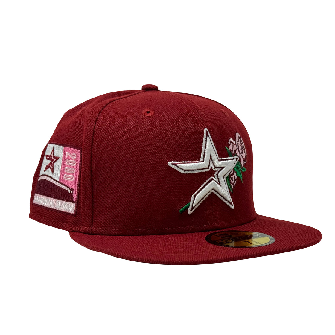 Houston Astros 2000 Inaugural Season Valentine's Day Pack Burgundy New Era Fitted Hat