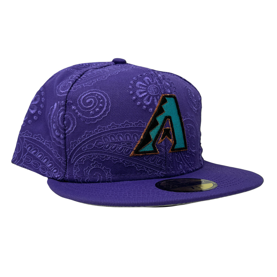 Arizona Diamondbacks Stitched Bandana Purple 59Fifty New Era Fitted Hat