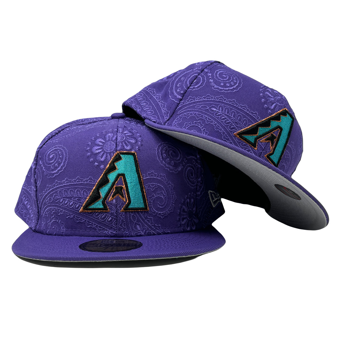 Arizona Diamondbacks Stitched Bandana Purple 59Fifty New Era Fitted Hat