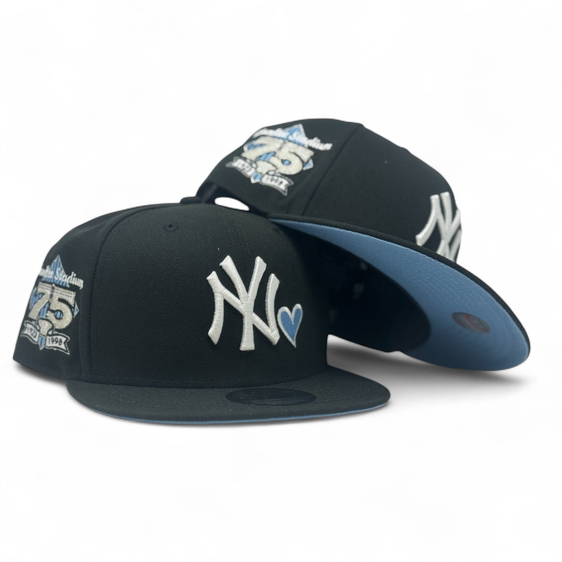 New York Yankees 75th Anniversary Icy Brim Snapback Hat-Black