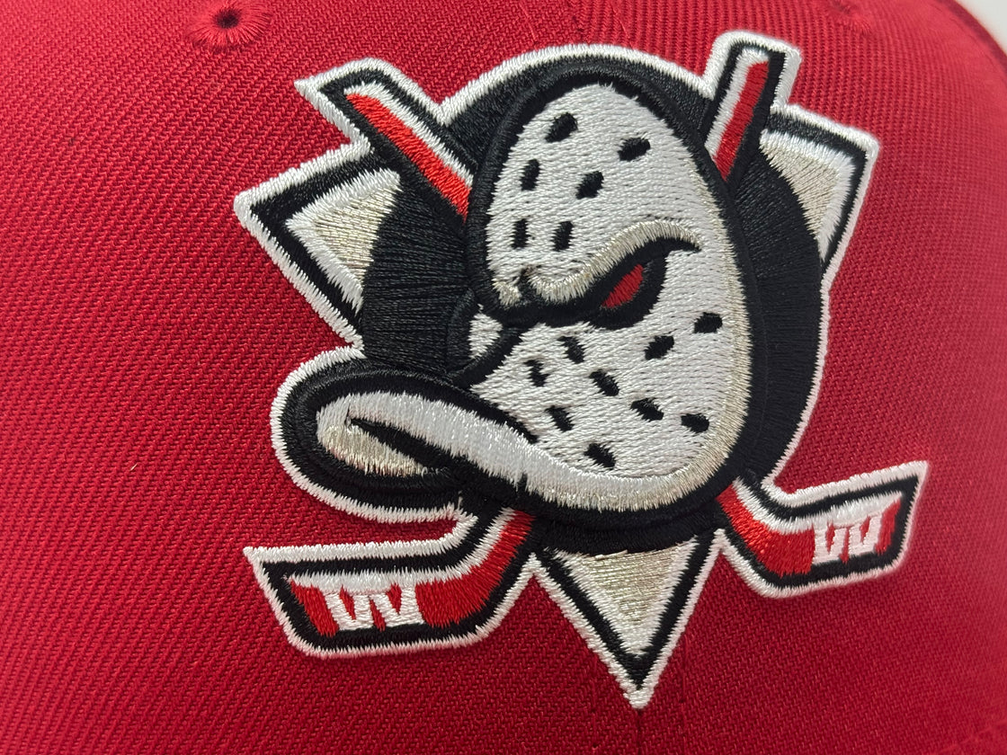 Anaheim Ducks Stanley Cup Champions Fitted Hats-Red