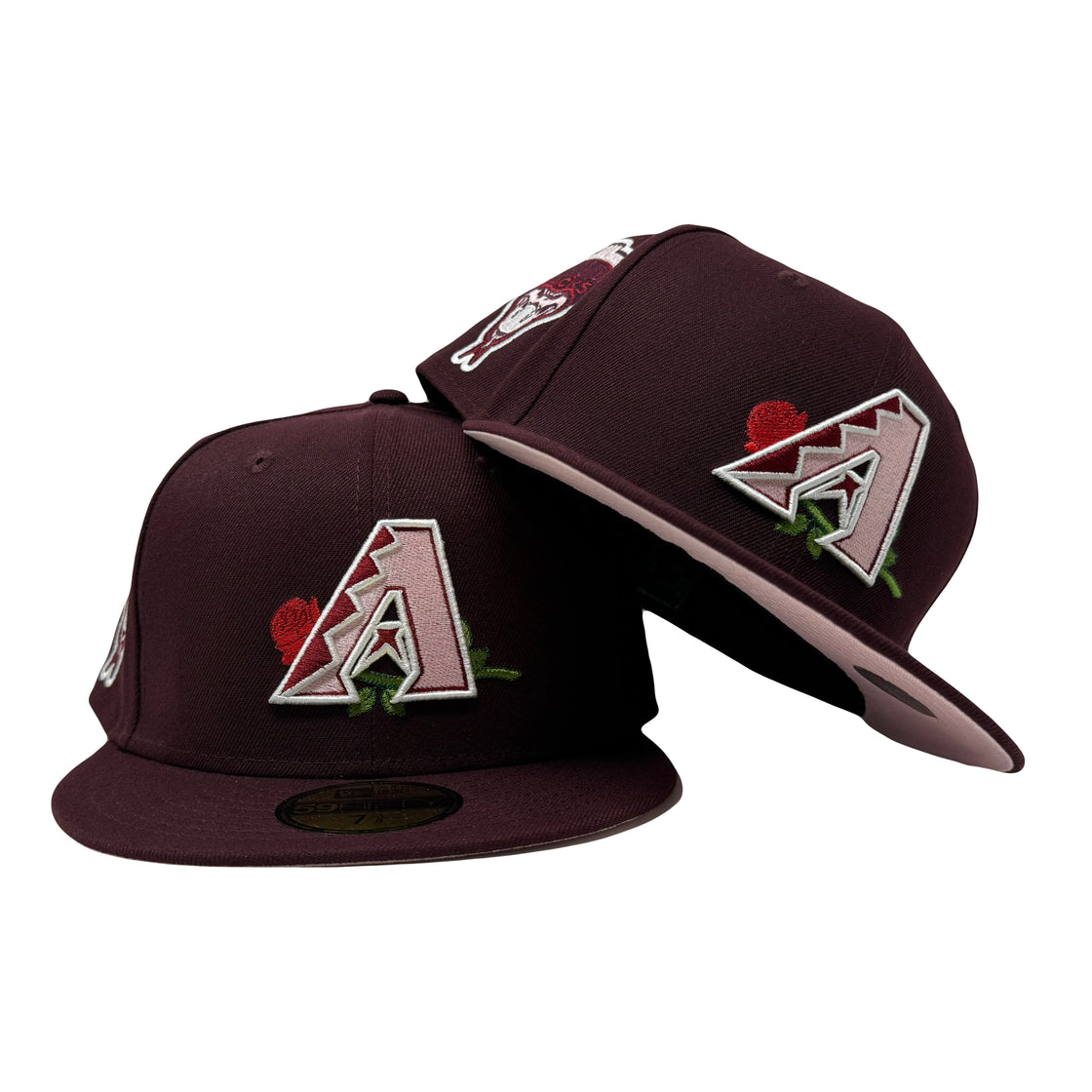 Arizona Diamondbacks 1998 Inaugural Season Valentine's Day Pack Maroon New Era Fitted Hat