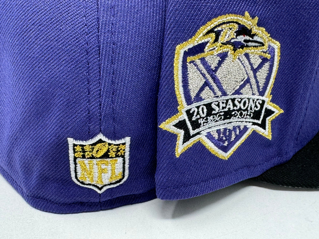 Baltimore Ravens 20th Anniversary NFL 5950 New Era Fitted Hat