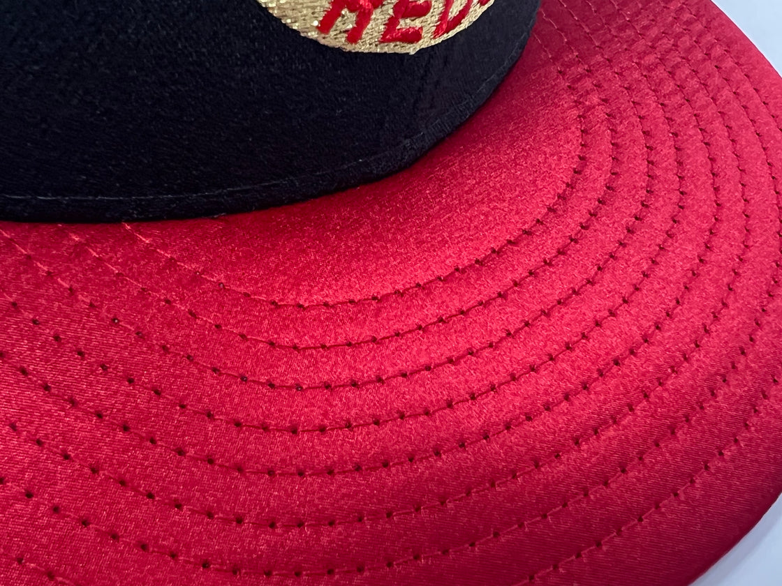 Cincinnati Reds 1975 Big Red Machine Satin Visor New Era Fitted Hat
