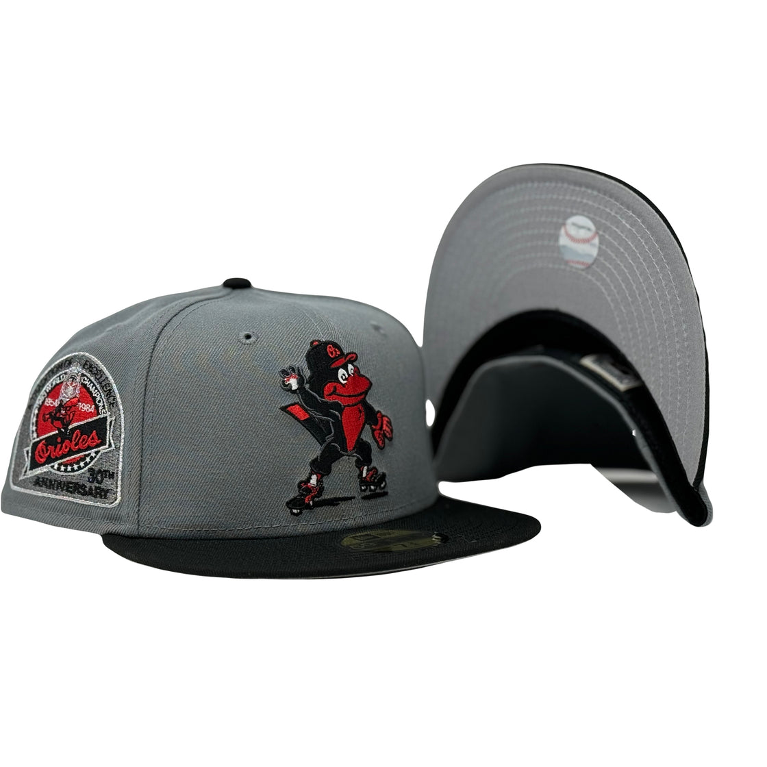 Baltimore Orioles 30th Anniversary Mascot logo 59Fifty New Era Fitted Hat