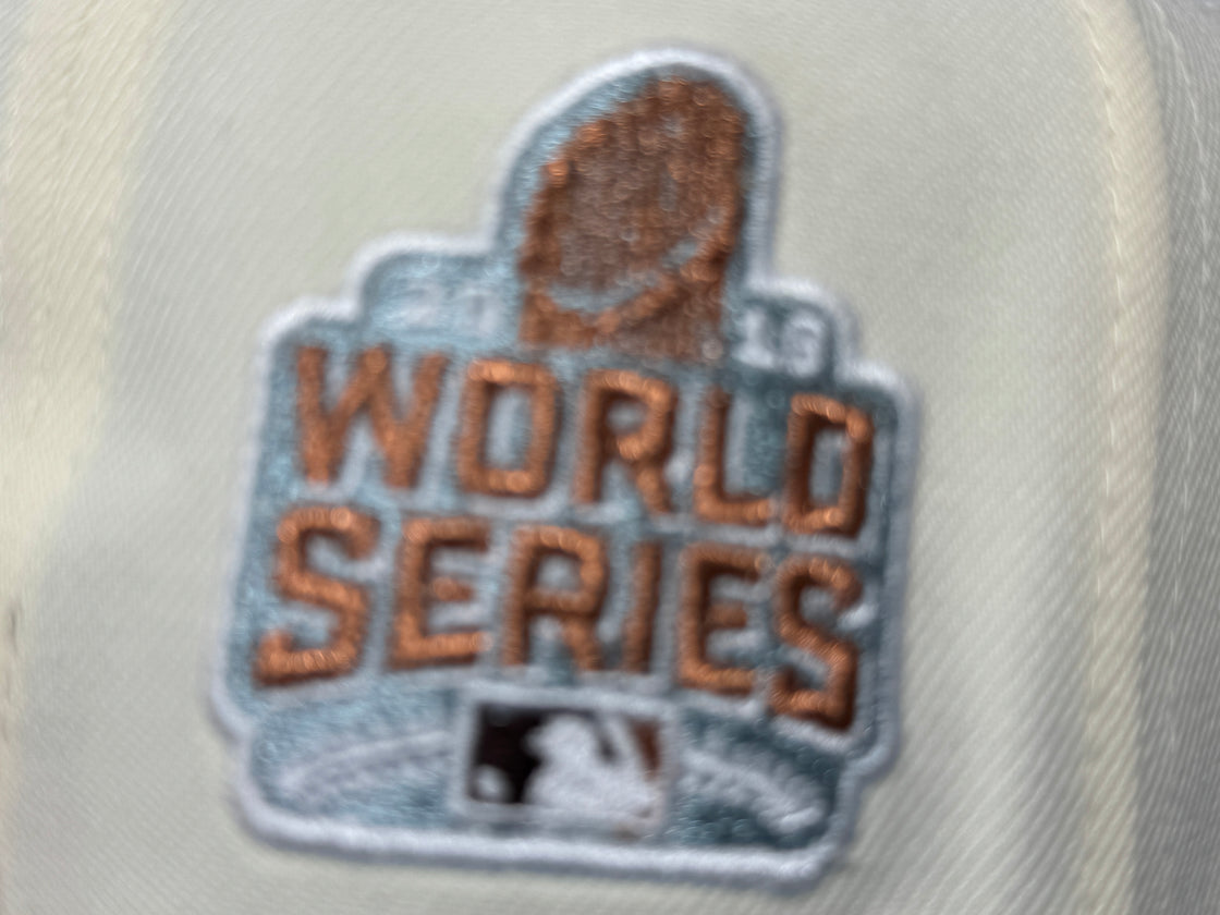 Chicago Cubs 2016 World Series Off White Walnut Visor New Era Fitted Hats