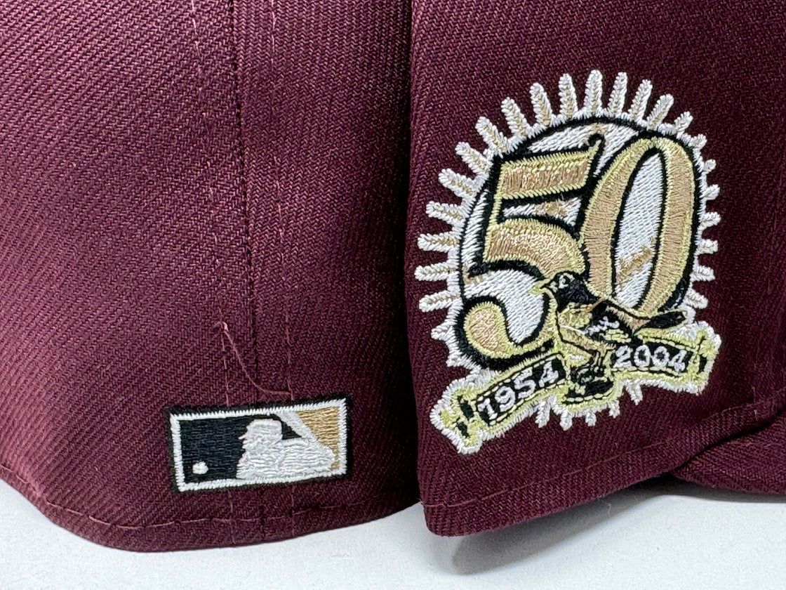 Baltimore Orioles 50th Anniversary Maroon 5950 New Era Fitted Hat