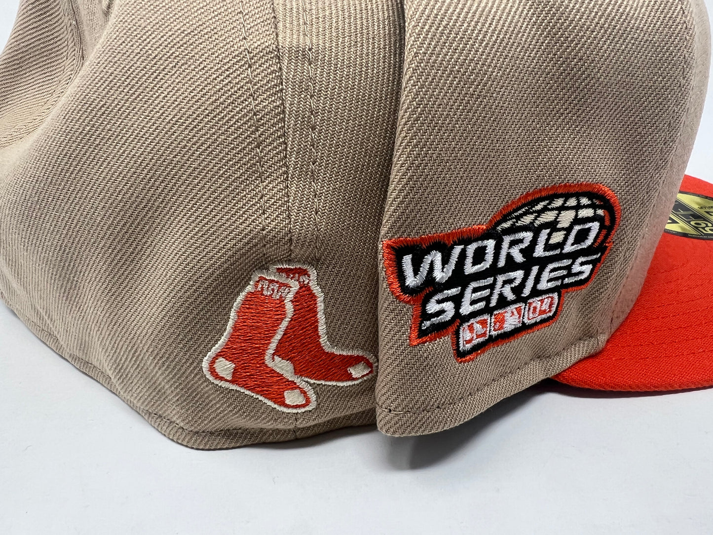 Boston Red Sox 2004 World Series "Bloody Socks" Gray Brim New Era Fitted Hat