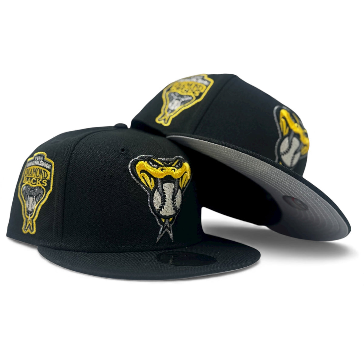Black Yellow Arizona Diamondbacks 1998 Inaugural Season Fitted