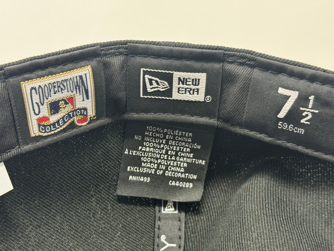 New York Mets 1969 World Series Apple Logo Fitted Hat-Black