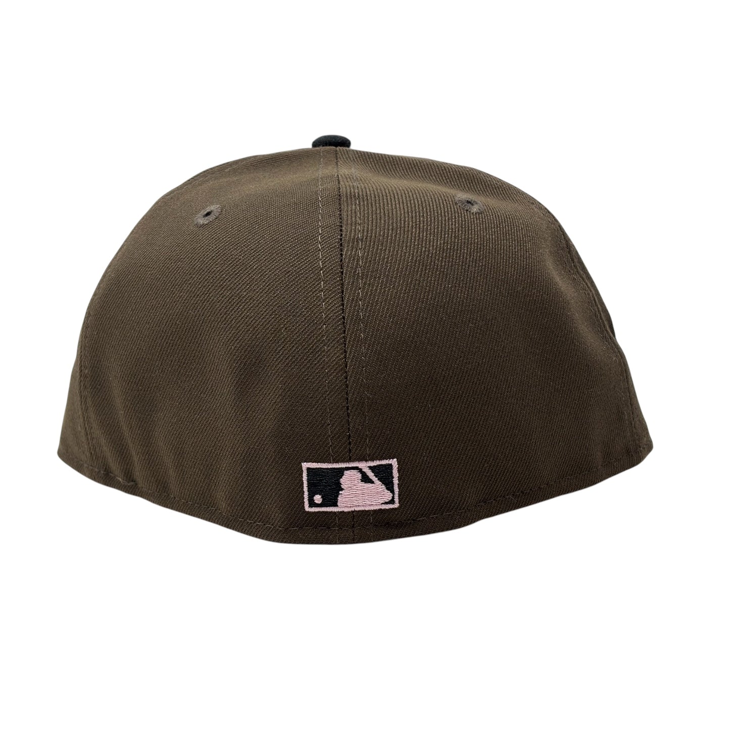 Kansas City Royals 100th Anniversary Pink Brim Fitted Hats-Brown Black