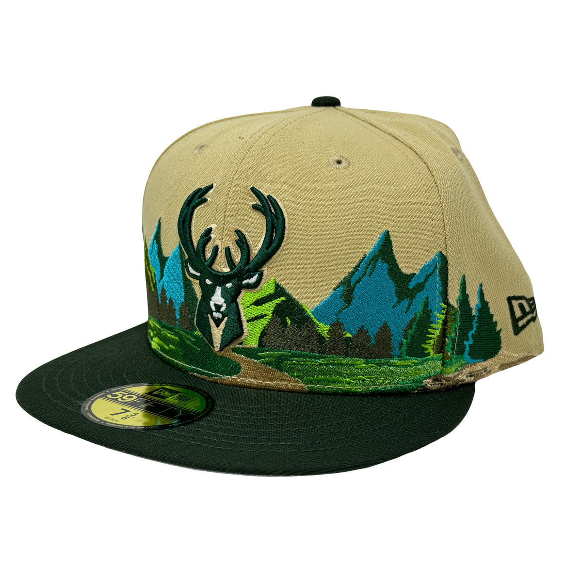 New Era Men's MLB Milwaukee Bucks 5950 July 4Th Fitted Navy
