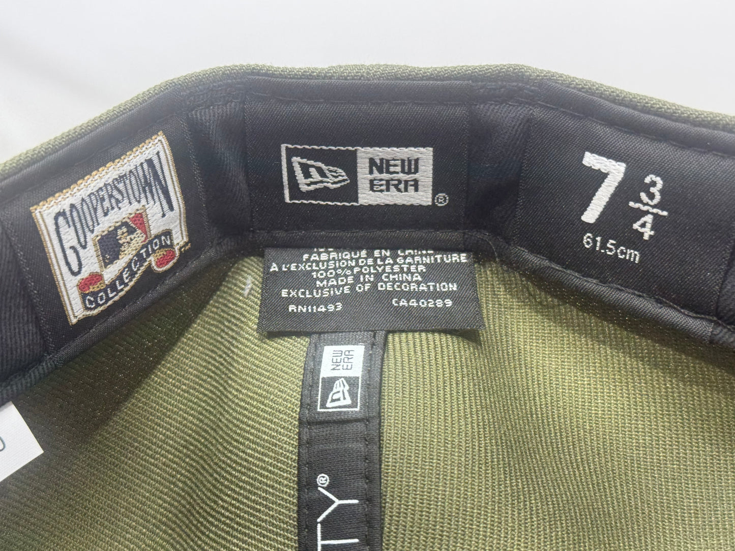 Los Angeles Angels 50th Anniversary Fitted Hat-Olive Black