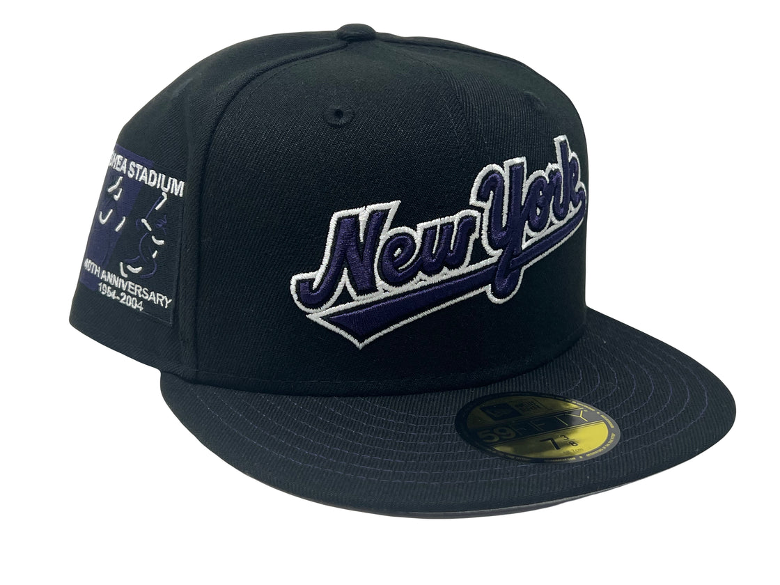 New York Mets Shea stadium gray Brim New Era Fitted Hat